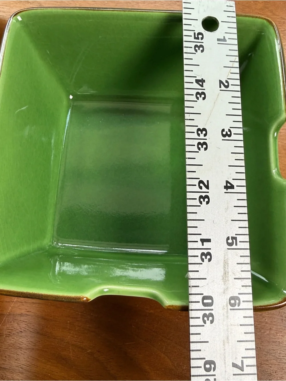 Pottery Barn Asian Square Green Pho Noodle Soup Bowls 6X6 Set of 3 Cottage Farm